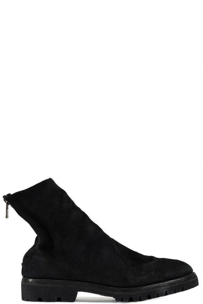 「GUIDI 」796V_N CALF REVERSE Guidi 796V Black Reverse - Back Zip Boots | UJNG