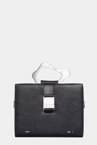 Heliot Emil Leather Trunk Bag - black | Garmentory