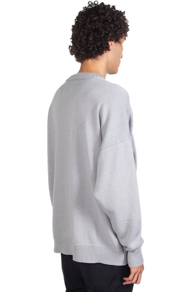 Heliot Emil Logo Oversized Crewneck Knit for Men | UJNG