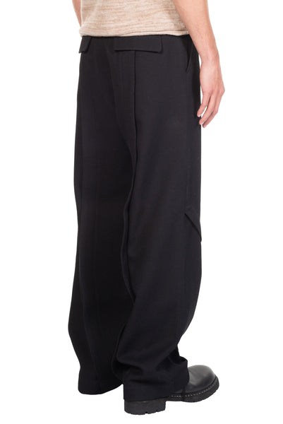 [ANDERSSON BELL] SOE TWILL WOOL WRAP TROUSERS apa754m/追跡付 SOE TWILL WOOL WRAP TROUSERS apa754m(BLACK) – Andersson Bell