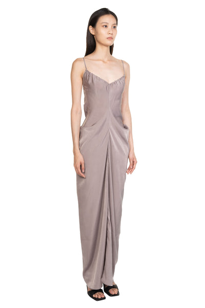 grey backless dress Silver Metallic Halter Mini Dress