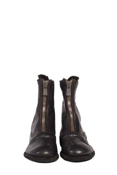 Guidi 210 Black - Horse Leather Front Zip Boots | UJNG