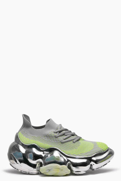 Grounds Moopie Scratch Gray Neon / Chrome | UJNG