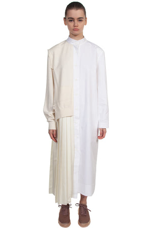 Recode Pleated Long Shirt Dress for Women