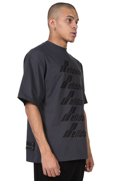 ★GENERAL IDEA★ Essential Basic Round T-Shirt BLACK WBD3L01 Black T with White Logo | Essential Cutz