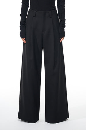 Attempt Black Oversized Trousers