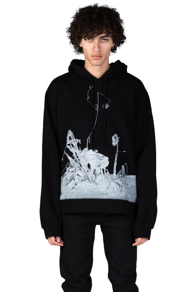 高価値セリー black_akari_print_hoodie_front トップス