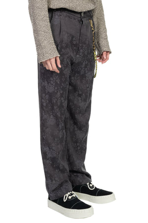 Song for the Mute Loose Pleated Pants Charcoal