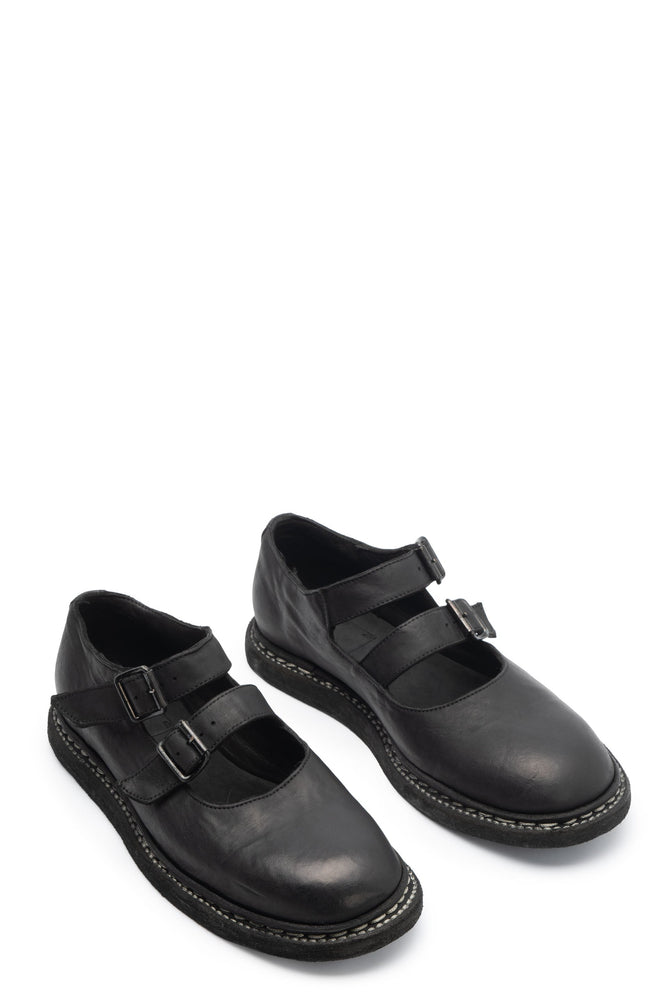 990C Ballerina with Buckles Black