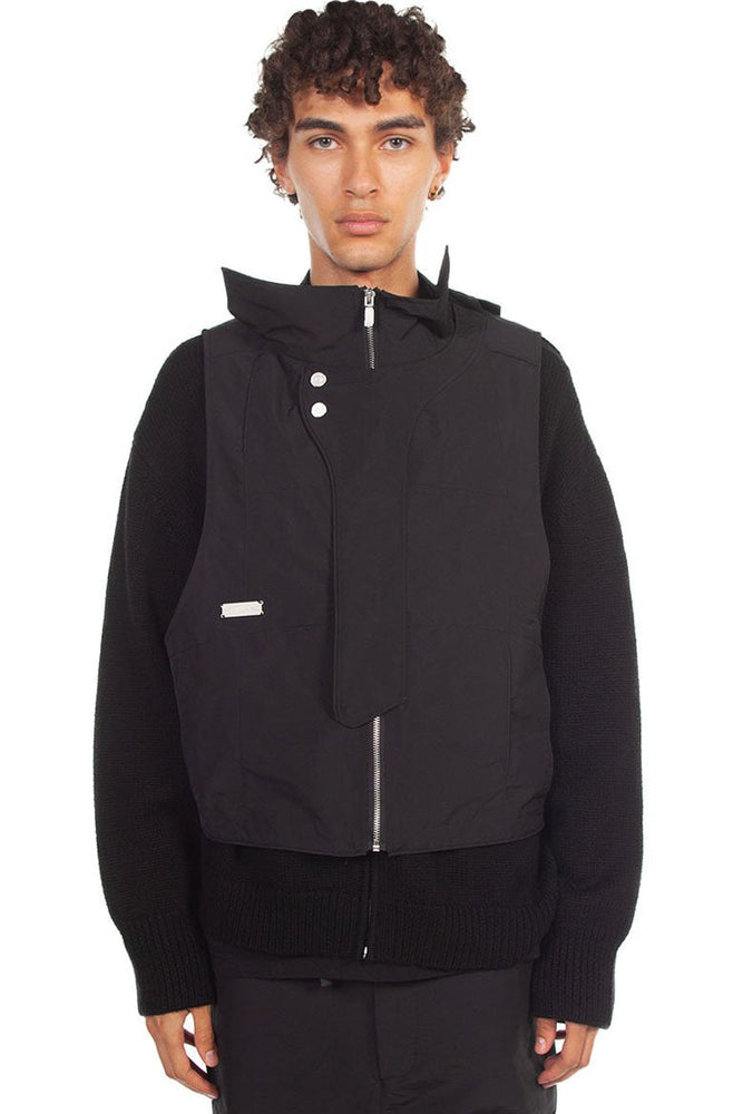 C2H4 Black Memory Layered Sweater