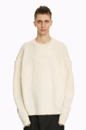 Dip Knitted Sweater Ivory