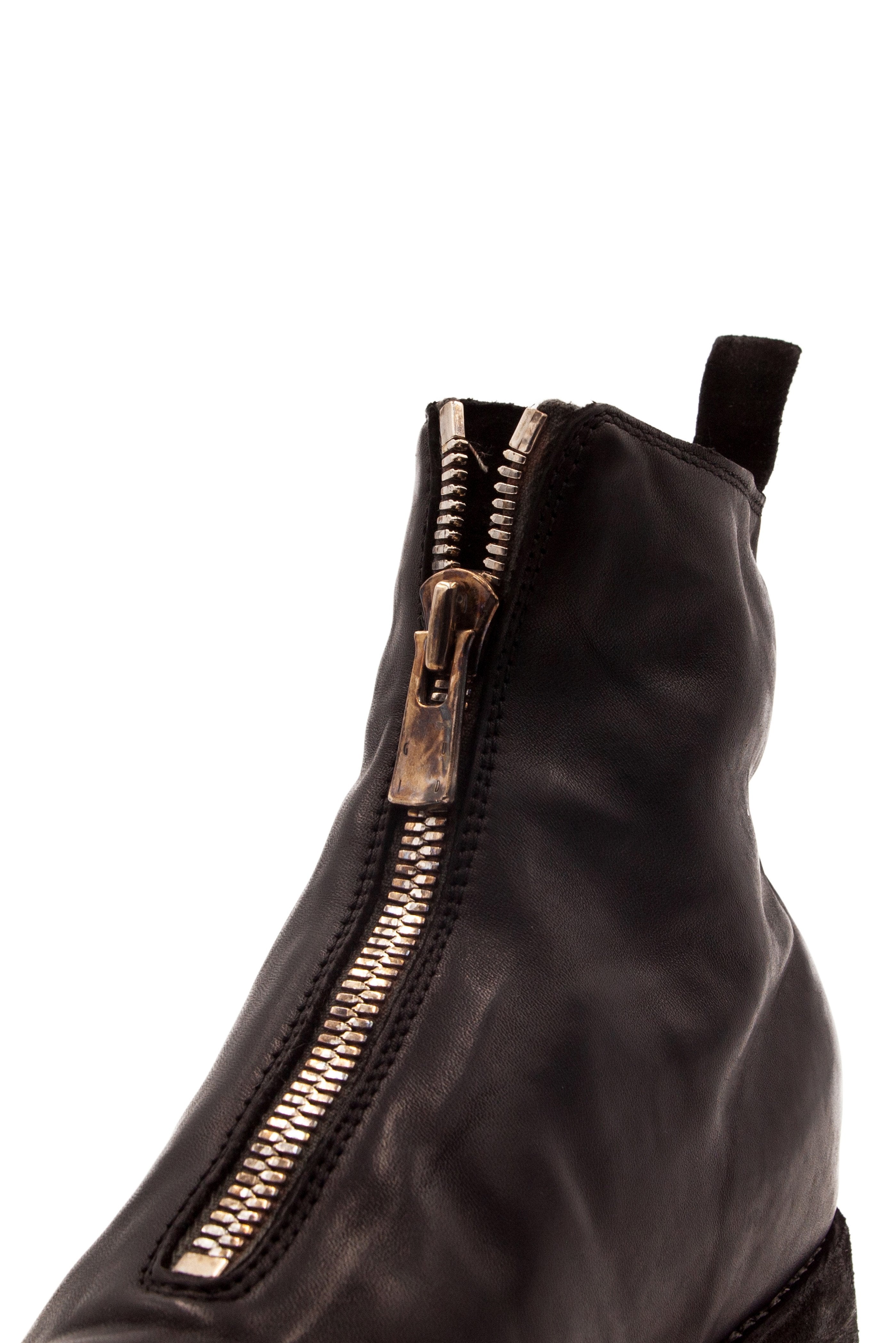 Guidi PL1 Black - Front ZIp Boots | UJNG