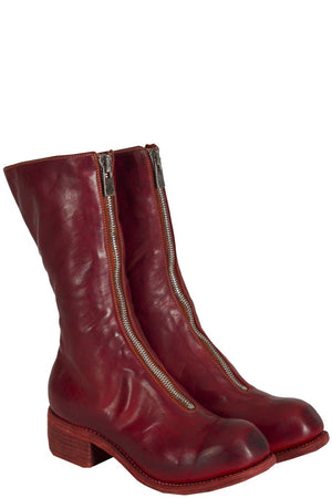 Guidi PL9 1006T red front zip boots