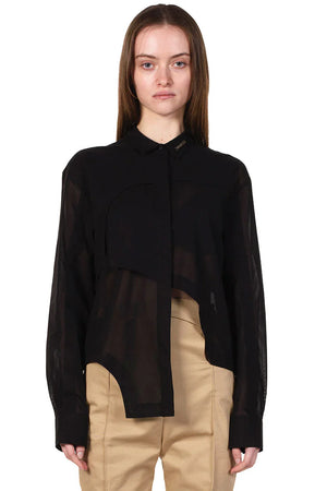 Heliot Emil Layered Sheer Shirt