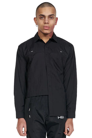 Heliot Emil Asymmetric Hem Technical Shirt