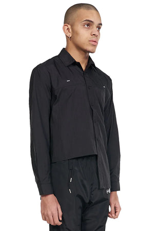 Heliot Emil Asymmetric Hem Technical Shirt