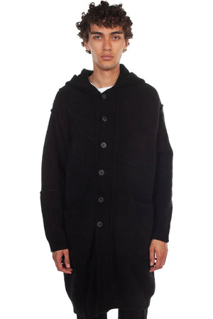 Isabel Benenato Wool Hooded Coat