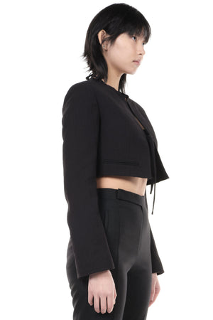 Oude Waag Round Neck Cropped Blazer