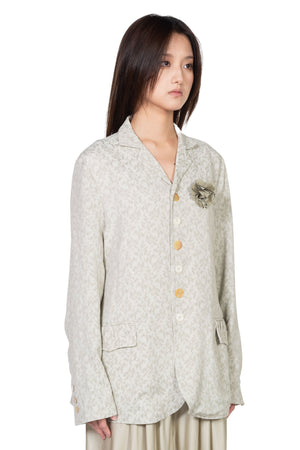 A Tentative Atelier Floral Jacquard Blazer