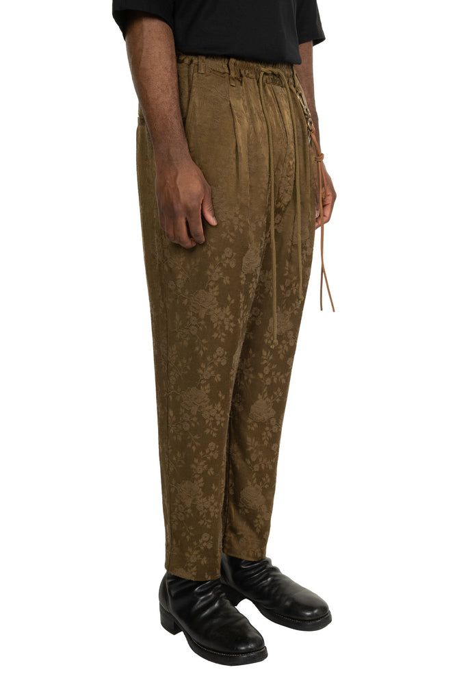 Antique Floral Lounge Pants Khaki