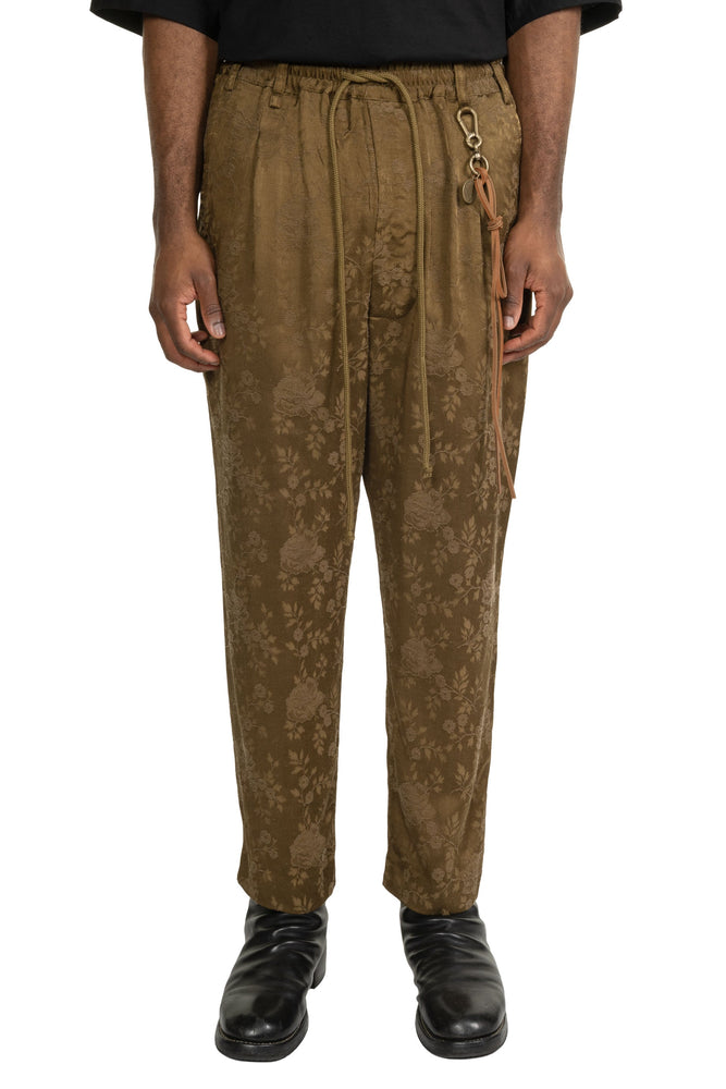 Antique Floral Lounge Pants Khaki