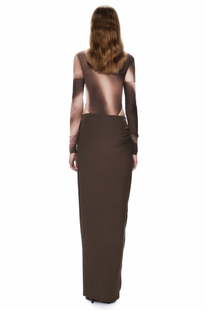 Asymmetric Draped Skirt