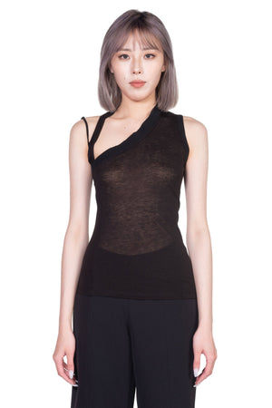 Oude Waag Asymmetric Knitted Vest