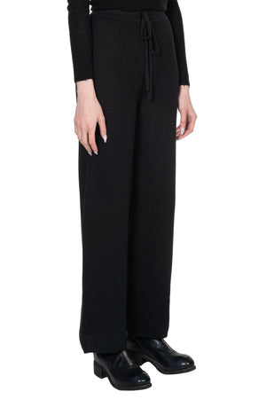 Attempt Black Knitted Pants for Women