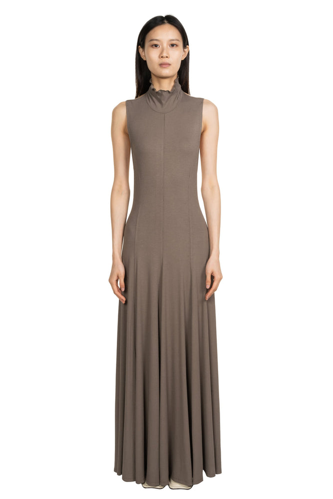 Backless Flora Maxi Dress Forest Grey