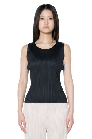 Basic Crew Neck Tank-Top Black