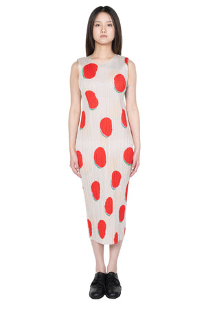 Bean Dots Dress Red