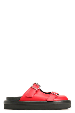 Belted Sandal Red