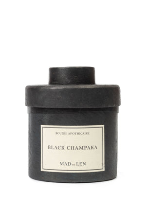 Mad et Len Black Champaka Candle