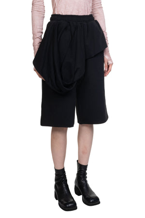 Black Double Layered Shorts