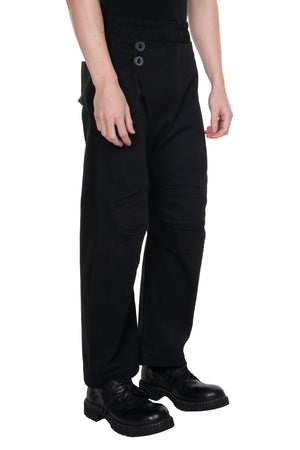 Black Double-Waisted Pants