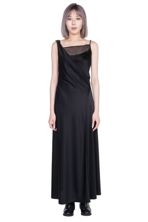 Oude Waag Black Net Splice Dress