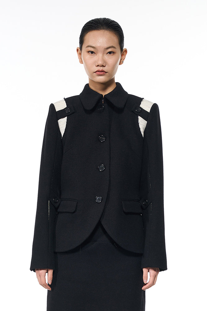 Attempt Black Wool Jacket