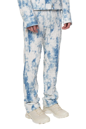Blue and White Trousers