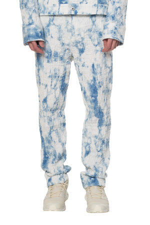 Blue and White Trousers