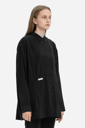 C2h4 Arc Cutting Ripple Shirt Black