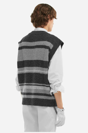 C2h4 Hollow Out V-Neck Knit Vest