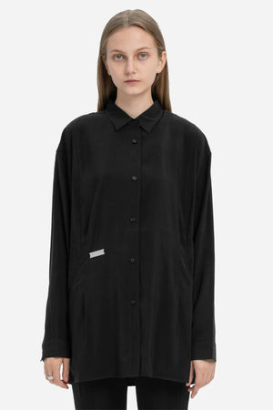 C2h4 Arc Cutting Ripple Shirt Black