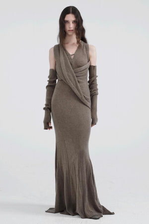 Cashmere Dress Walnut