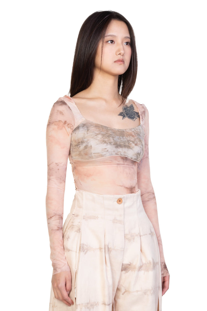 Chinese Medicine Print Square NL Top