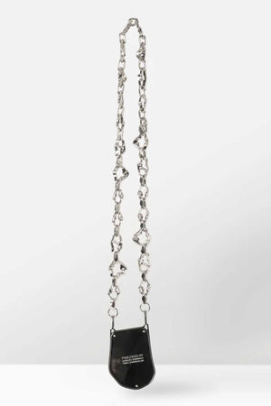 Coin Purse with Wavy Chain Chrome