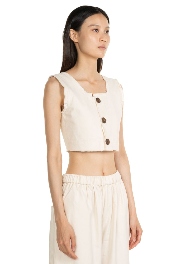 Cotton Tank Top Cream