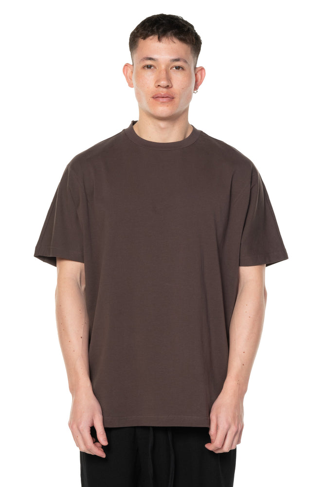 Dark Burgundy Curved Line T-shirt