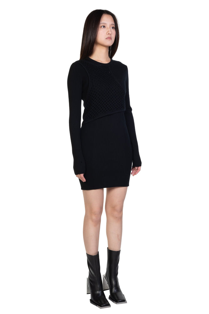 Deconstructed Knit Dress