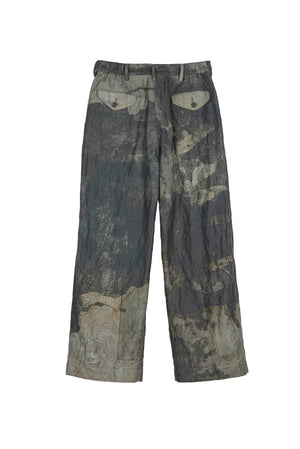 Digital Print Straight Leg Trousers