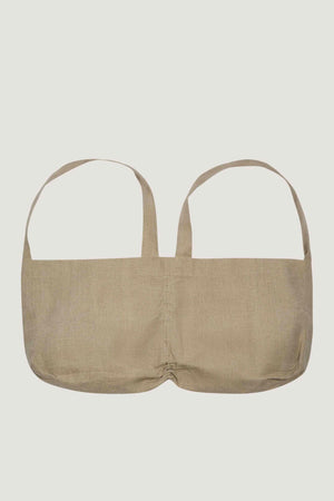 Double Tote Bag Waxed Linen